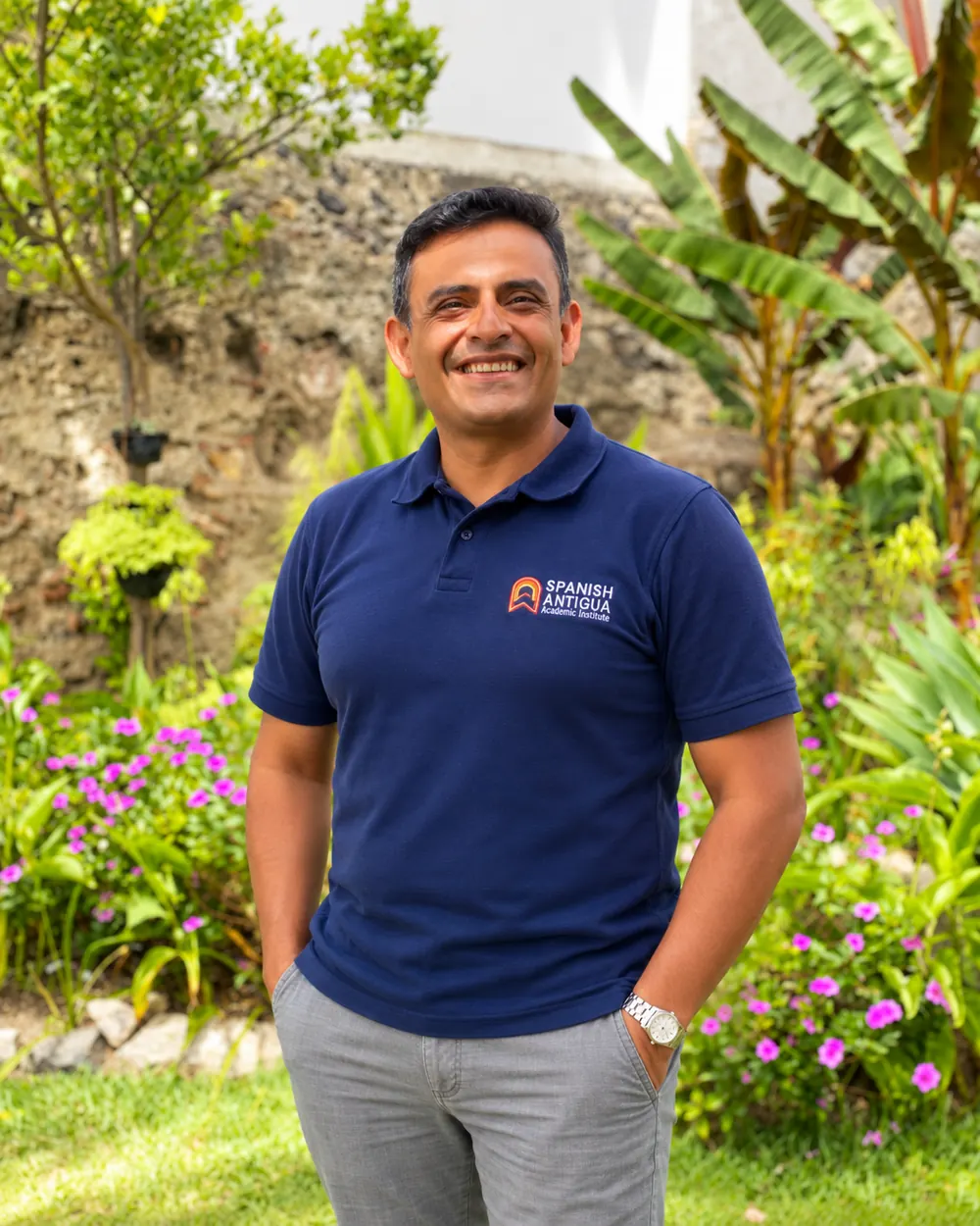 Manuel Villalta, Spanish teacher at Spanish Antigua